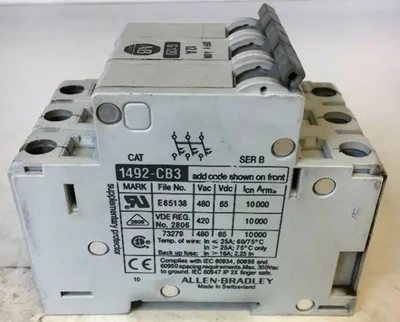 USED Allen Bradley 1492-CB3