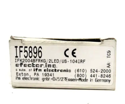 NEW IFM EFECTOR IFK2004BFRKG/2LED/US-104IRF SENSOR IF5896