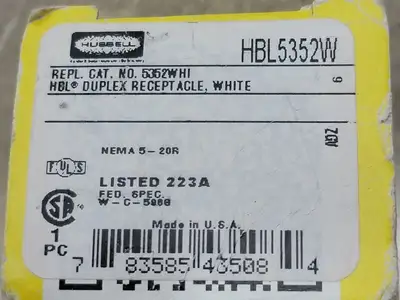 USED HUBBELL HBL5352W