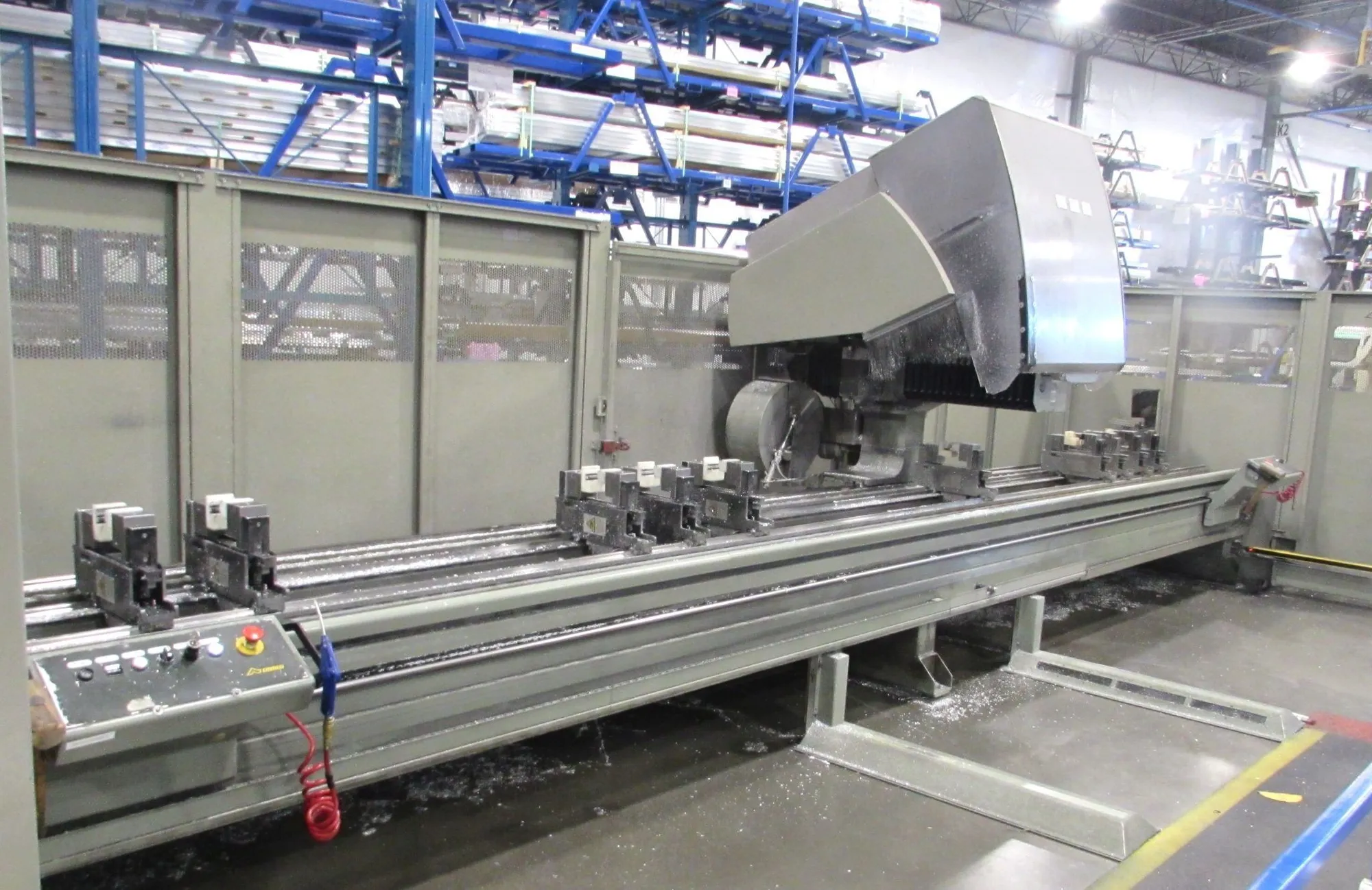 7 meter EMMEGI COMET T4 CNC 4-AXIS PROFILE VERTICAL MACHINING CENTER, CNC ROUTER