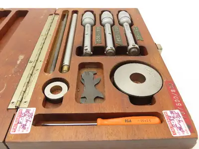 Tesa Brown & Sharpe Intrimik Holemic 3pt Micrometer Bore Gage .5"-.8"  Set of 3