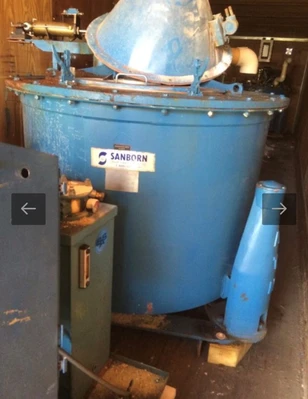 (2) Sanborn 30 x 18 perforate basket centrifuges, 316SS.