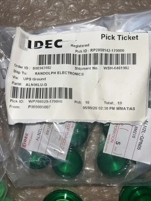 Large Lot of New various IDEC   Buttons & Caps See Photos + Warranty