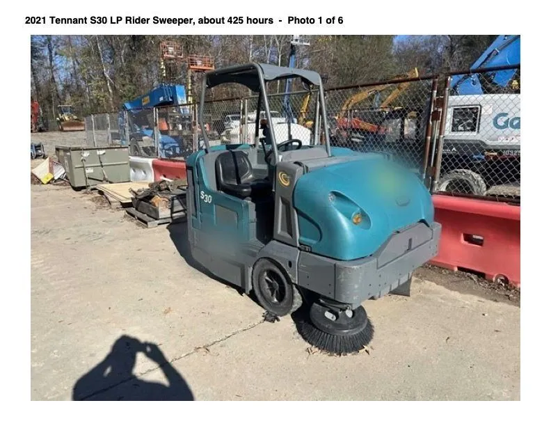 Used 2021 TENNANT S30 Sweepers New Jersey US | Gulf Coast Machinery #1553132