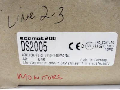 NEW IFM EFECTOR DX2005 PULSE DIFFERENCE MONITOR FS-2