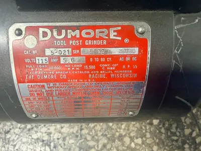 Used DUMORE 5021 Tool Post Grinders Ohio US | HGR 24 #1411350