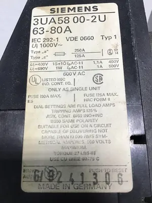 USED SIEMENS 3TF4822-OAK6
