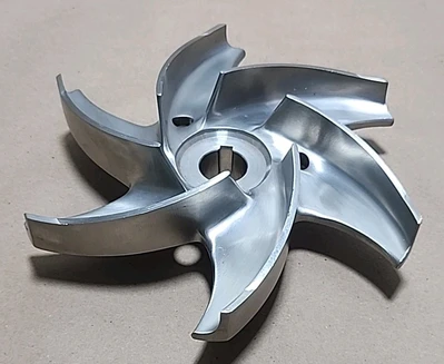 *PREOWNED* Stainless Centrifugal Pump Impeller 6-Vane 22mm Bore + Warranty!