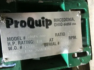 Used PROQUIP _UNKNOWN_ Mixer Attachments & Accessories West Virginia US | Cooper Industries #1409298