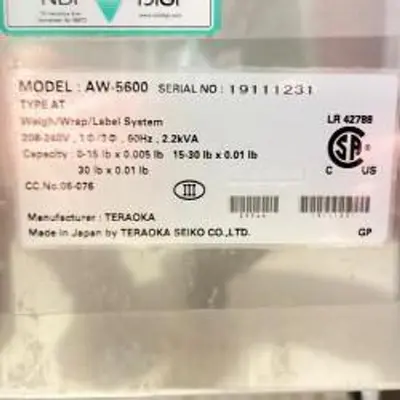 USED TERAOKA DIGI AW5600