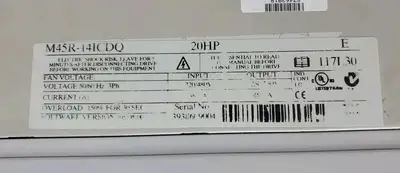 USED Control Techniques M45R-14ICDQ 20HP DRIVE, 220/480V