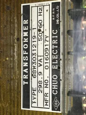 USED CHUO ELECTRONICS 68W3031219-1