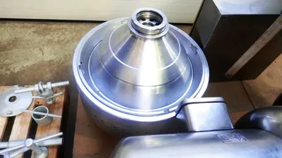 Westfalia SAKP 20036 hermetic clarifier centrifuge, 316SS.