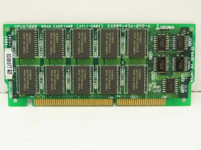 Okuma 1911-2804 Opus7000 DRAM Card 16MB Circuit Board