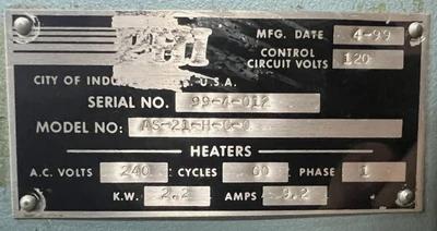 USED 1999 PHI PHI AS-21-H-C-O PRESS