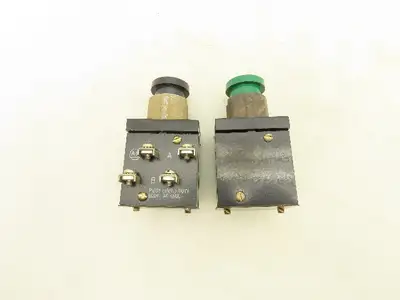 Allen Bradley 800H-AK1A Flush Head Push Button Unit Black Green Ser A Mixed Lot