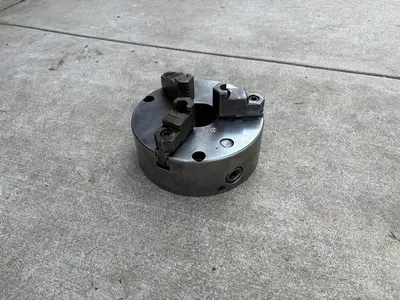 PHASE 2,  8" 3-Jaw Chuck 2" Hole Self Centering Jaws