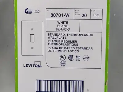 NEW LEVITON 80701-W