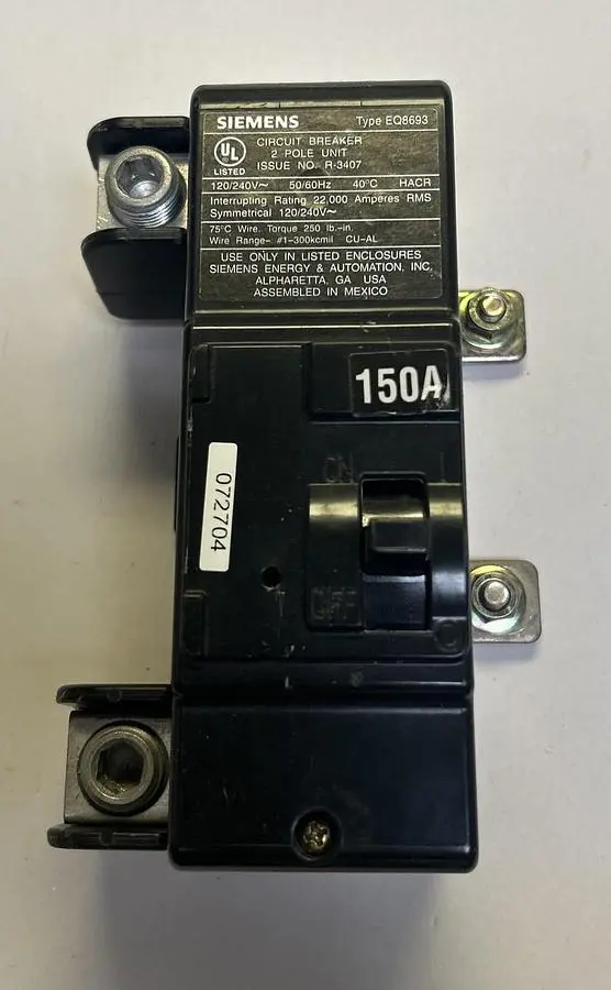 Used SIEMENS EQ8693 Miscellaneous Equipment (Electrical & Power) Ohio US | Surplus Asset Holdings #1238114
