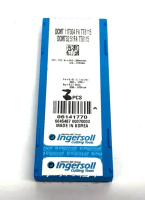 USED INGERSOLL ISOTURN CHIPBREAKER INSERTS 06141770