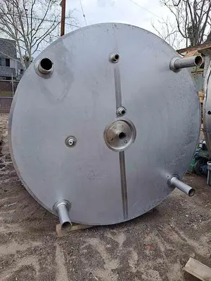 Tank, 2,000 Gallon, 304 Stainless Steel, Jacketed, Full Vacuum #S744961