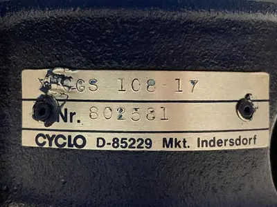 New | in-Stock CYCLO XFCGS 108-17 Gearboxes Ohio US | Surplus Asset Holdings #1208827
