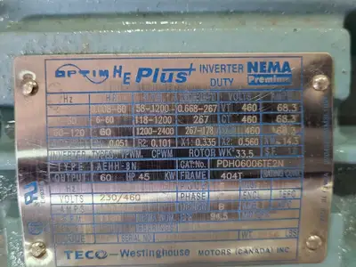 NEW TECO-WESTINGHOUSE PDH06006TE2N