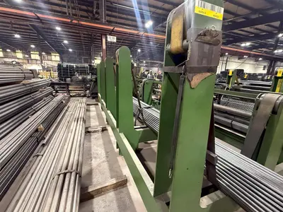 3" HAVEN MODEL #873 TUBE CUTOFF MACHINE WITH BUNDLE FEED : YOBRO #25045