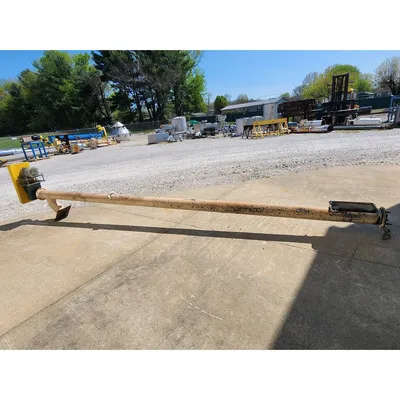 Used 6" Dia. X 18'-6"L Mild Steel Tubular Screw Auger Conveyor