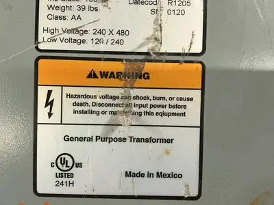 Used JEFFERSON ELECTRIC _UNKNOWN_ Distribution Transformers Ohio US | HGR 24 #1455424
