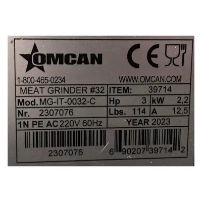 USED OMCAN 39714