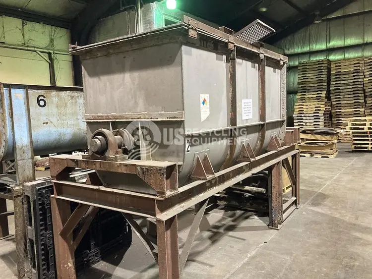 Used UNKNOWN MANUFACTURER USED 96 INCH LENGTH PLASTICS MIXER Horizontal Mixers Pennsylvania US | US Recycling Equipment #1293134