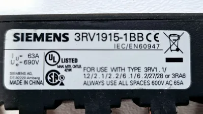 USED SIEMENS 3RV1915-1BB