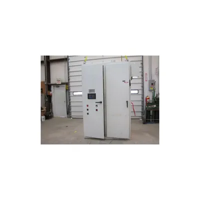 Used Allen-bradley Panelview 550 Cat 2711-b5a15 With Cabinet
