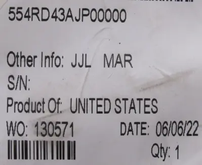 NEW NUMATICS 554RD43AJP00000 SOLENOID VALVE 554RD400JP00000