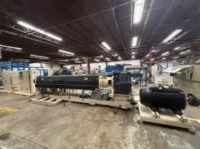 1994 6" Davis Standard Single Screw Extruder, 60IN60TPIH, 400hp, 34:1 L/D Screw and Barrel Extruder | INJECTION DEPOT GROUP (1)