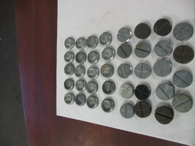 Used Misc. Fitting Slotted Metric Threaded Plugs (QTY 39)