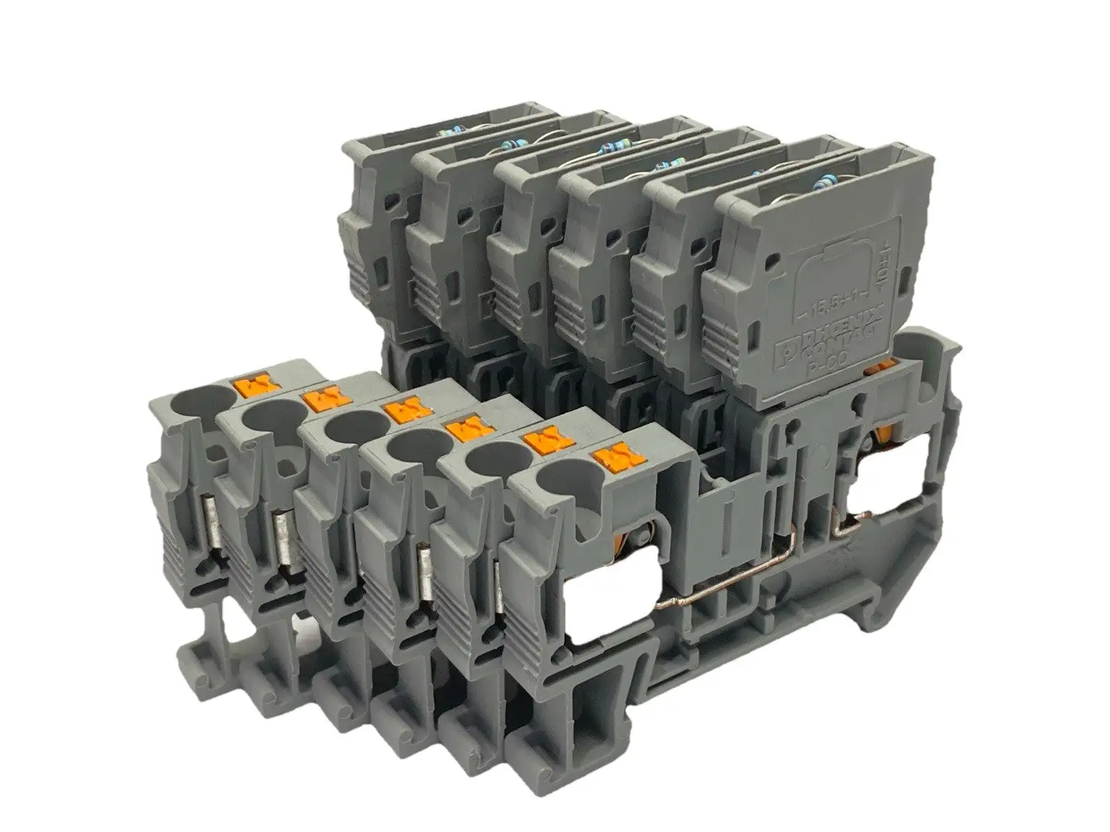 PT 4-MT | Phoenix Contact  Knife Disconnect Terminal Block 3211933 w/ P-CO LOT OF 6 -  Used