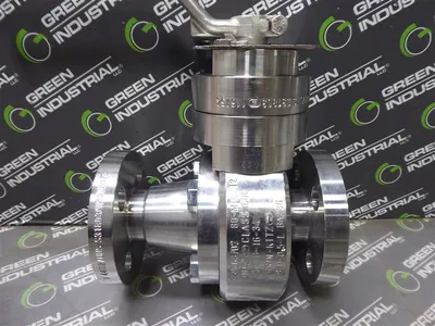 1/2" Perrin PS87H-0,5-L BA286 Series 80-M Two Way Ball Valve Class 600 Used