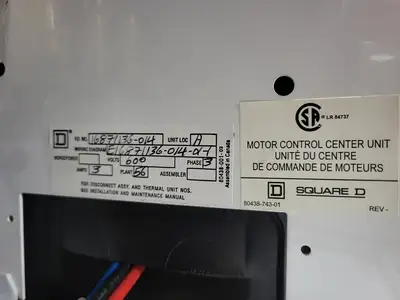 USED SQUARE D MODEL 6
