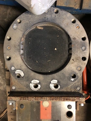 10" Delta Industrial 150-10-SS-17.4-E5/1-PC-F16-F17-F18  Pneumatic Knife Gate Valve