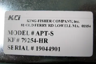 NEW Kingfisher Company Inc. APT-S