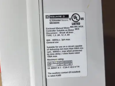 NEW SQUARE D MD3604X