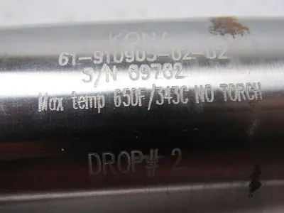 Kona 61-910905-02-02 Plastic Injection Molding Barrel 1.770" OD. X 15-1/2" OAL