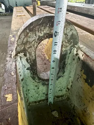 50,000 LB. X 30' CAPITAL STEEL HEAVY DUTY SPREADER BAR / LIFTING BEAM: STOCK #19486