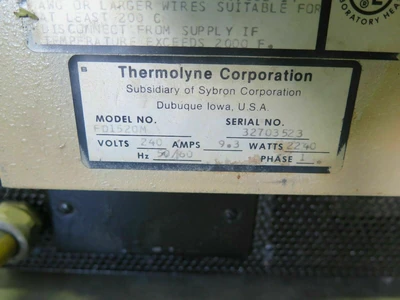 Thermolyne Does Not Apply Lab Furnaces & Ovens | Amiron Machinery (6)