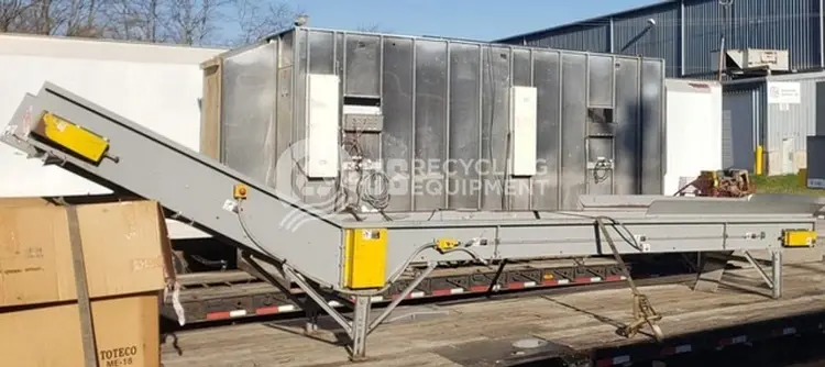 Used UNKNOWN MANUFACTURER: USED 36" X 23' FLAT TOP, RUBBER BELT Conveyors | US Recycling Equipment #474375