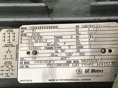 USED GENERAL ELECTRIC 5K286QNB6000A