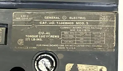 Used GENERAL ELECTRIC TJJ436400 Miscellaneous Equipment (Electrical & Power) | Surplus Asset Holdings #1202807