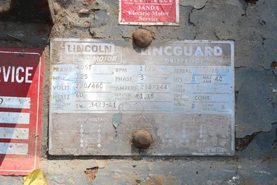 Lincoln 125hp Electric Motor